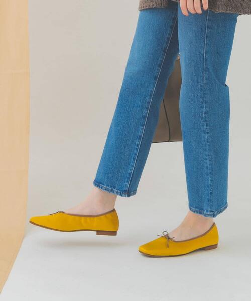 RODE SKO（ロデスコ）の「『MADE IN JAPAN』 サテンスクエアトゥバレエシューズ（バレエシューズ・レディース・ブラック/ブラウン/マスタード・36/38/37）」の22枚目の写真