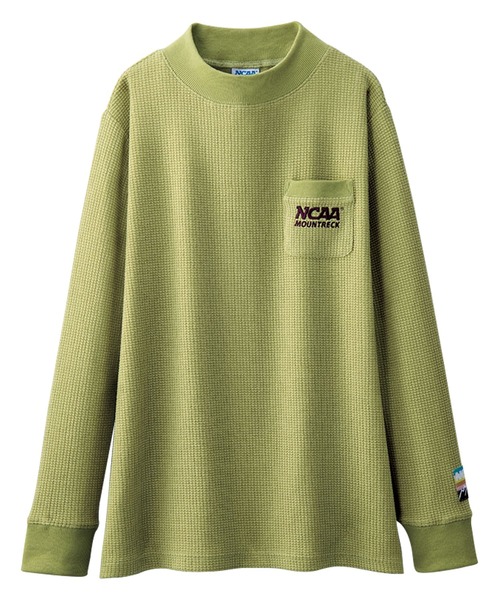 BELLUNA PLUS(ベルーナ)の「NCAA 裏起毛ワッフルプルオーバー(Tシャツ/カットソー・レディース・アイボリー/ネイビー/ライム・LARGE/X-LARGE/MEDIUM)」の4枚目の写真