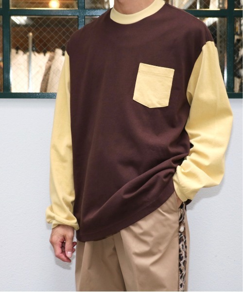 TOWNCRAFT（タウンクラフト）の「TOWN CRAFT / タウンクラフト 70S POCKET LS TEE 70S　ポケットLS シャツ（Tシャツ/カットソー・メンズ・ブラック/ブラウン・LARGE/MEDIUM）」の18枚目の写真