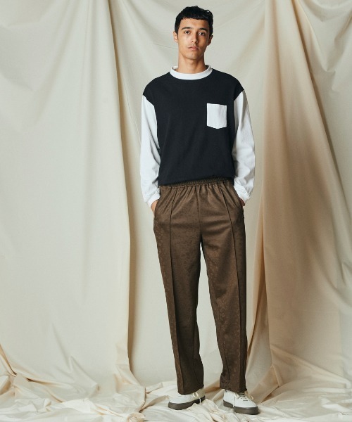 TOWNCRAFT（タウンクラフト）の「TOWN CRAFT / タウンクラフト 70S POCKET LS TEE 70S　ポケットLS シャツ（Tシャツ/カットソー・メンズ・ブラック/ブラウン・LARGE/MEDIUM）」の4枚目の写真