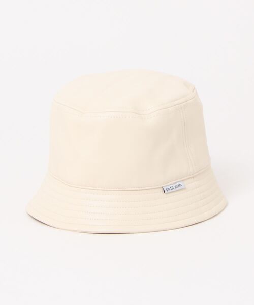 petit main(プティマイン)の「フェイクレザーバケットハット(ハット・キッズ・アイボリー/ブラック・52cm/54cm/50cm)」の16枚目の写真