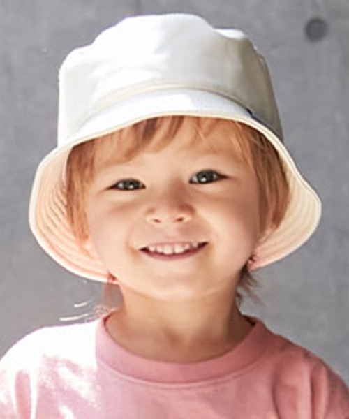 petit main(プティマイン)の「フェイクレザーバケットハット(ハット・キッズ・アイボリー/ブラック・52cm/54cm/50cm)」の11枚目の写真