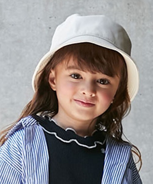 petit main(プティマイン)の「フェイクレザーバケットハット(ハット・キッズ・アイボリー/ブラック・52cm/54cm/50cm)」の17枚目の写真