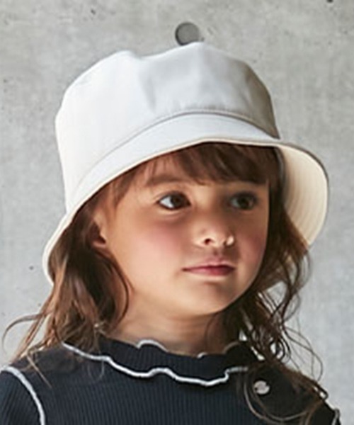 petit main(プティマイン)の「フェイクレザーバケットハット(ハット・キッズ・アイボリー/ブラック・52cm/54cm/50cm)」の19枚目の写真