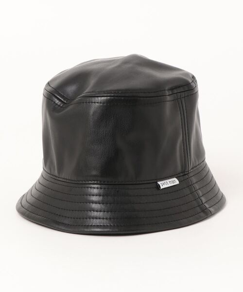 petit main(プティマイン)の「フェイクレザーバケットハット(ハット・キッズ・アイボリー/ブラック・52cm/54cm/50cm)」の10枚目の写真