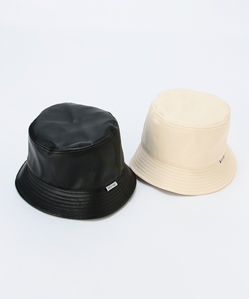 petit main(プティマイン)の「フェイクレザーバケットハット(ハット・キッズ・アイボリー/ブラック・52cm/54cm/50cm)」の21枚目の写真