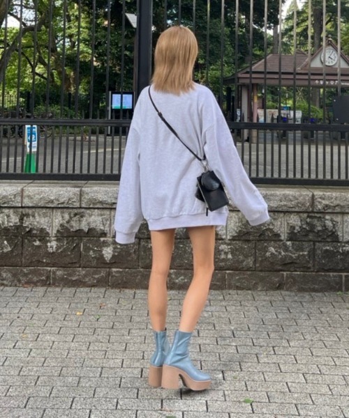 AMAIL（アマイル）の「Sandwich nuke boots（ブーツ・レディース・ブラック/ブルー・S/M/L）」の8枚目の写真