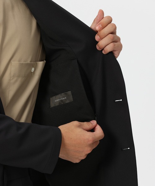 KASHIYAMA（カシヤマ）の「SOLOTEX HEAT ENERGY/BLACK2Bジャケット（テーラードジャケット・メンズ・ネイビー/ブラック/ベージュ・マルチサイズ）」の10枚目の写真