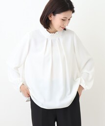 SHOO・LA・RUE | 【S-3L】プチハイネックフリルブラウス(シャツ/ブラウス)