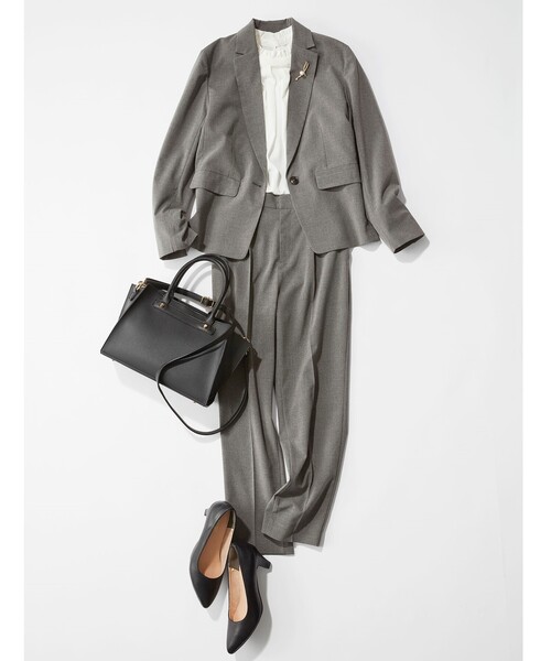 SHOO・LA・RUE(シューラルー)の「◆さりげないフリルが女性らしい!【S-3L】プチハイネック ブラウス(シャツ/ブラウス・レディース・ベージュ系その他6/ホワイト系5/ブラック系2・01/02/03/04/05)」の9枚目の写真