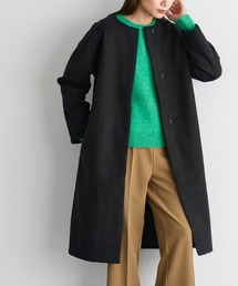ノーカラーコート（ブラック/黒色系）ファッション通販 - ZOZOTOWN