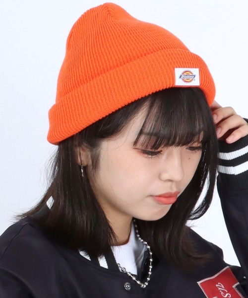 Dickies(ディッキーズ)の「Dickies(ディッキーズ)ワンポイントロゴショートワッチ/ニット帽/ビーニー メンズ レディース(ニットキャップ/ビーニー・メンズ・ブラック/ブルー/オレンジ/ブラウン/グリーン/ホワイト・FREE)」の6枚目の写真
