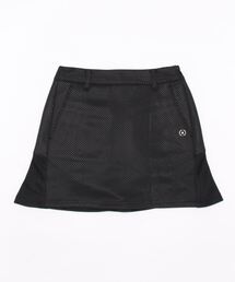 新品　S ピン　PING APPAREL ドットジャガードスカート　黒　フレア PING（ピン）の「【PING APPAREL】ドットジャガードスカート