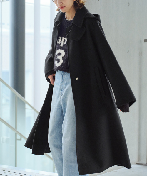 IENA（イエナ）の「ダブルフェイスフードコート（その他アウター