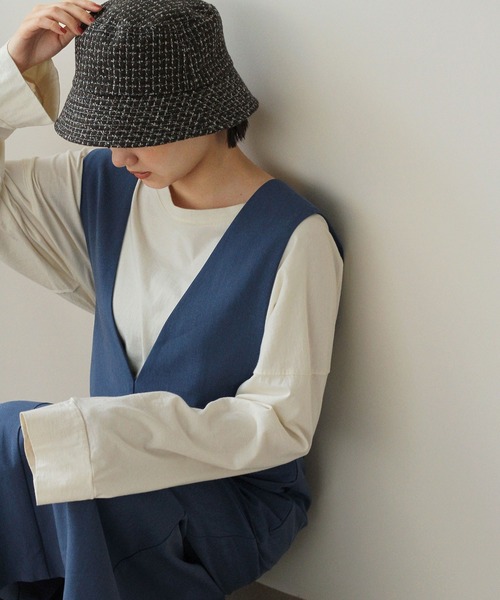 Crisp（クリスプ）の「バックストラップジャンパースカート（ジャンパースカート・レディース・ブラック/ネイビー/ピンク・FREE）」の8枚目の写真