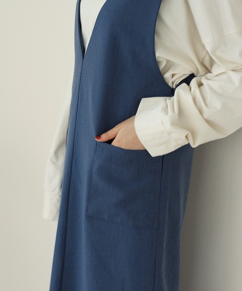 Crisp（クリスプ）の「バックストラップジャンパースカート（ジャンパースカート・レディース・ブラック/ネイビー/ピンク・FREE）」の5枚目の写真