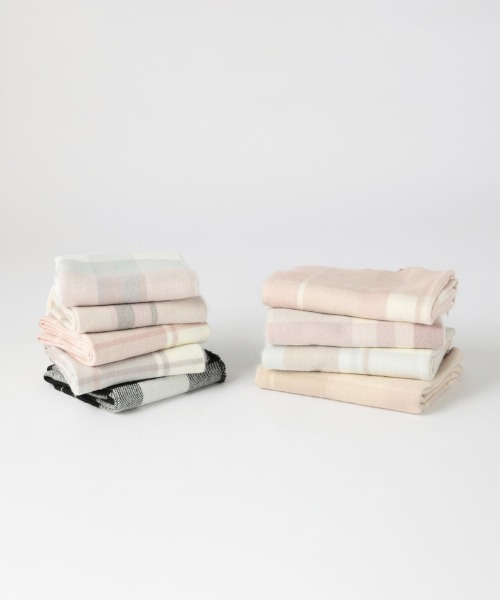 MISCH MASCH（ミッシュマッシュ）の「チェックストール（ストール/ショール・レディース・ベビーピンク/ライトブルー/ラベンダー/ベージュ・FREE）」の5枚目の写真