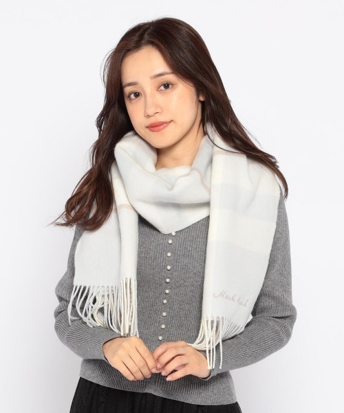 MISCH MASCH（ミッシュマッシュ）の「チェックストール（ストール/ショール・レディース・ベビーピンク/ライトブルー/ラベンダー/ベージュ・FREE）」の9枚目の写真