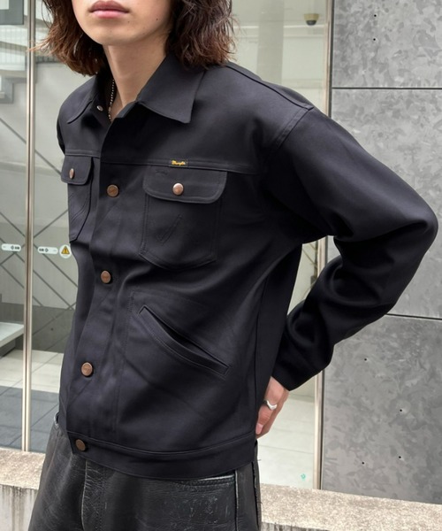 Wrangler(ラングラー)の「【WRANGLER/ラングラー】124MJ ジャケット(ブルゾン・メンズ・ブラック/ブラウン・MEDIUM/LARGE)」の1枚目の写真