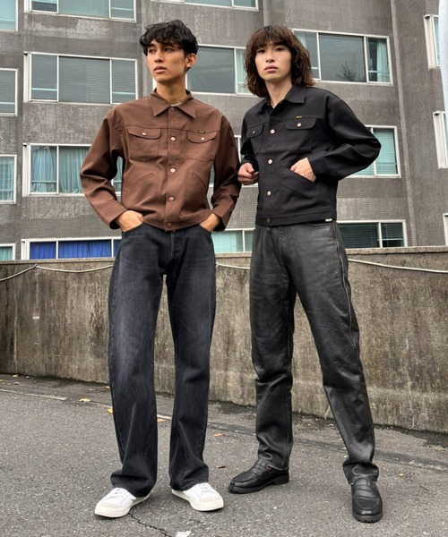 Wrangler(ラングラー)の「【WRANGLER/ラングラー】124MJ ジャケット(ブルゾン・メンズ・ブラック/ブラウン・MEDIUM/LARGE)」の4枚目の写真