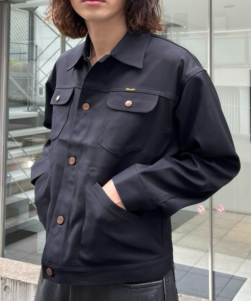 Wrangler(ラングラー)の「【WRANGLER/ラングラー】124MJ ジャケット(ブルゾン・メンズ・ブラック/ブラウン・MEDIUM/LARGE)」の12枚目の写真