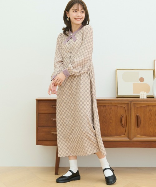 クロスネックレトロワンピース ワンピース Paravion パラビオン のファッション通販 Zozotown