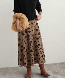 URBAN RESEARCH DOORS | BIGレオパードフレアスカート(スカート)