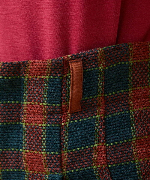 Jocomomola(ホコモモラ)の「Enredar オリジナルチェックパンツ(その他パンツ・レディース・レッド/パープル・40)」の13枚目の写真