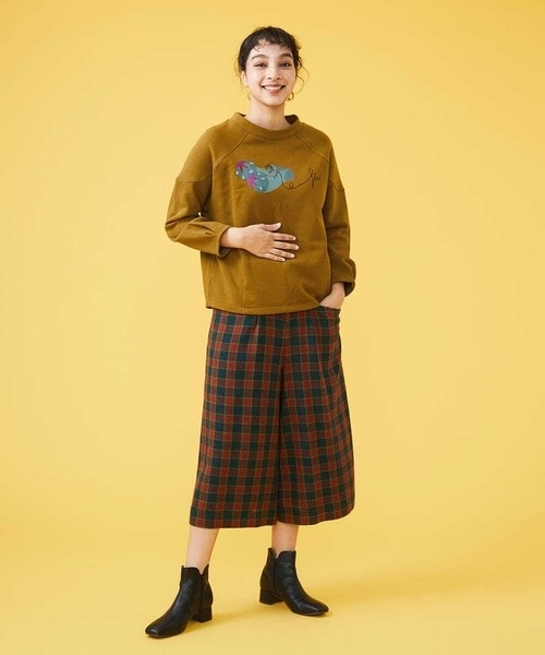 Jocomomola(ホコモモラ)の「Enredar オリジナルチェックパンツ(その他パンツ・レディース・レッド/パープル・40)」の16枚目の写真