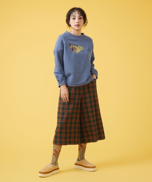 Jocomomola(ホコモモラ)の「Enredar オリジナルチェックパンツ(その他パンツ・レディース・レッド/パープル・40)」の17枚目の写真