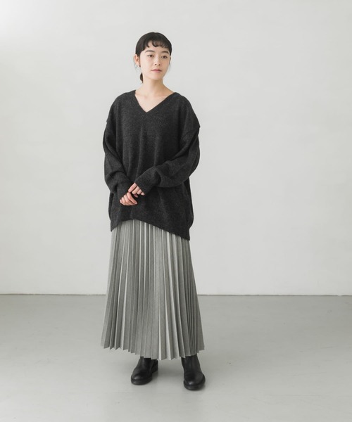 かぐれ（カグレ）の「ウールプリーツスカート（スカート・レディース・スミクロ/ライトグレー・FREE）」の16枚目の写真