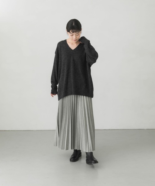 かぐれ（カグレ）の「ウールプリーツスカート（スカート・レディース・スミクロ/ライトグレー・FREE）」の17枚目の写真