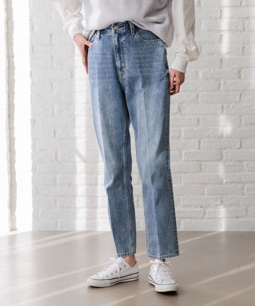 GLOBAL WORK（グローバルワーク）の「GOODデニムテーパードパンツ