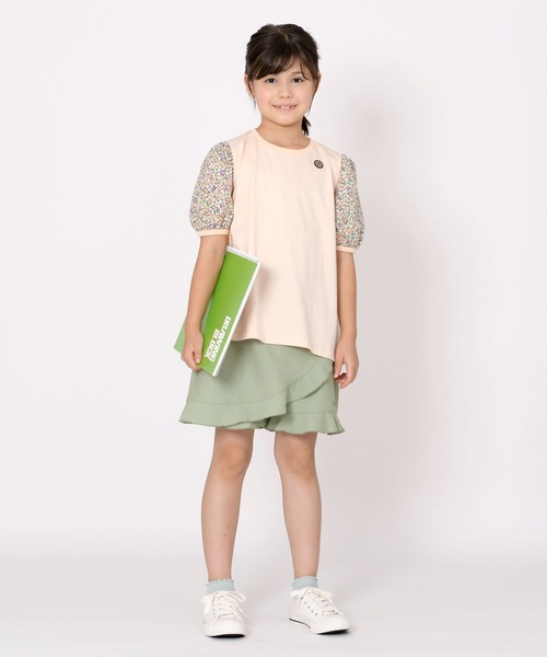 trois lapins kp（トロワラパンケーピー）の「TCサッカー ラップキュロット(110～160cm)（その他パンツ・キッズ・カーキ/サックスブルー・110cm/120cm/130cm/140cm/150cm/160cm）」の11枚目の写真