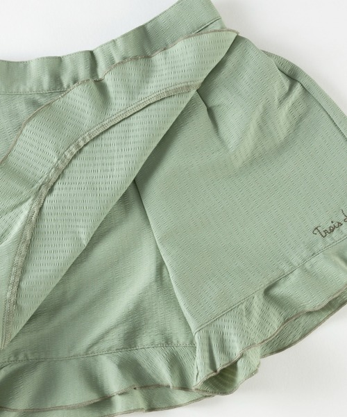 trois lapins kp（トロワラパンケーピー）の「TCサッカー ラップキュロット(110～160cm)（その他パンツ・キッズ・カーキ/サックスブルー・110cm/120cm/130cm/140cm/150cm/160cm）」の5枚目の写真