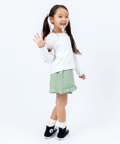 trois lapins kp（トロワラパンケーピー）の「TCサッカー ラップキュロット(110～160cm)（その他パンツ・キッズ・カーキ/サックスブルー・110cm/120cm/130cm/140cm/150cm/160cm）」の17枚目の写真