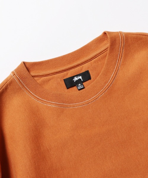 STUSSY（ステューシー）の「STUSSY/ステューシー CONTRAST STITCH LABEL CREW スウェット（スウェット・メンズ・レンガ/ブラック/ネイビー/グレー・M/XL/L）」の5枚目の写真