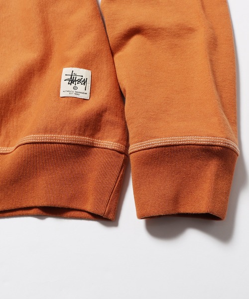 STUSSY（ステューシー）の「STUSSY/ステューシー CONTRAST STITCH LABEL CREW スウェット（スウェット・メンズ・レンガ/ブラック/ネイビー/グレー・M/XL/L）」の8枚目の写真