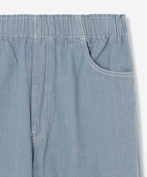 【タグ付き新品】DANTON デニムイージーパンツ　36 インディゴ DANTON | デニム イージーパンツ WOMEN