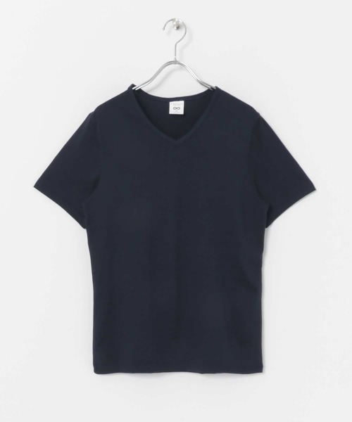 THE GOODLAND MARKET(ザグッドランドマーケット)の「armi Zan;p V T-SHIRTS(Tシャツ/カットソー・メンズ・オフホワイト/ネイビー・5/4)」の1枚目の写真