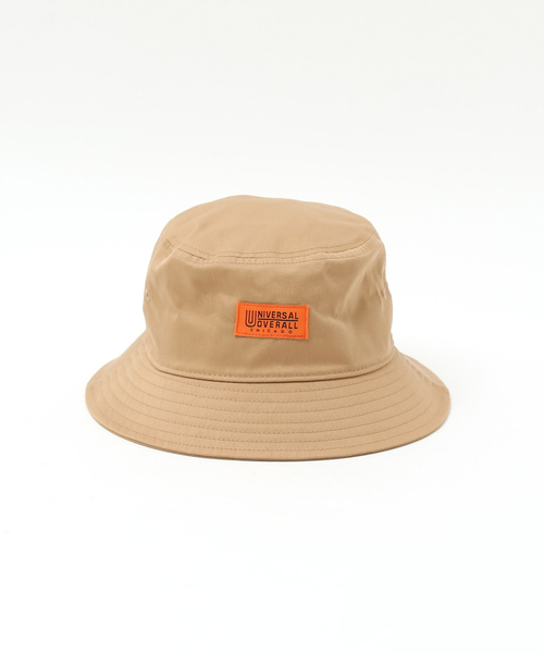 UNIVERSAL OVERALL(ユニバーサルオーバーオール)の「【UNIVERSAL OVERALL/ユニバーサルオーバーオール】TCツイルワンポイント バケットハット(ハット・メンズ・ブラック/ベージュ/グレー/カーキ・フリー)」の11枚目の写真
