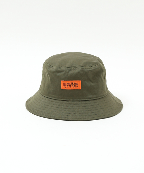 UNIVERSAL OVERALL(ユニバーサルオーバーオール)の「【UNIVERSAL OVERALL/ユニバーサルオーバーオール】TCツイルワンポイント バケットハット(ハット・メンズ・ブラック/ベージュ/グレー/カーキ・フリー)」の18枚目の写真