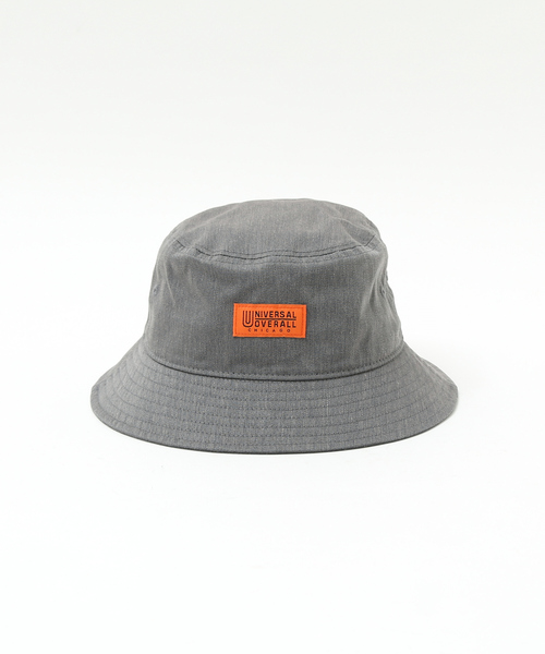 UNIVERSAL OVERALL(ユニバーサルオーバーオール)の「【UNIVERSAL OVERALL/ユニバーサルオーバーオール】TCツイルワンポイント バケットハット(ハット・メンズ・ブラック/ベージュ/グレー/カーキ・フリー)」の22枚目の写真