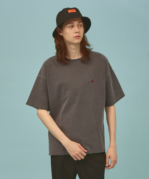 UNIVERSAL OVERALL(ユニバーサルオーバーオール)の「【UNIVERSAL OVERALL/ユニバーサルオーバーオール】TCツイルワンポイント バケットハット(ハット・メンズ・ブラック/ベージュ/グレー/カーキ・フリー)」の6枚目の写真