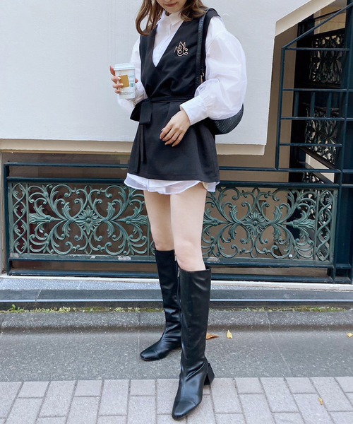 one after another NICE CLAUP(ワンアフターアナザーナイスクラップ)の「オーガンジーロングシャツ(シャツ/ブラウス・レディース・ホワイト/グレー/ホワイト系その他/ピンクベージュ・FREE)」の11枚目の写真