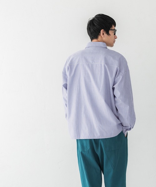 ANGLAN（アングラン）の「ANGLAN-Stripe Wappen PK Half Shirt
