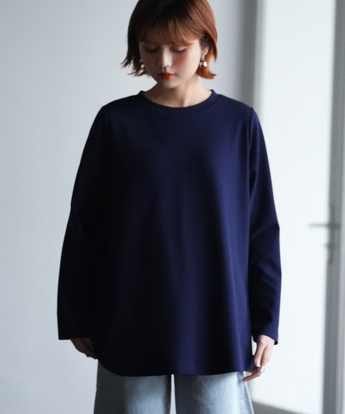 SAISON DE PAPILLON(セゾンドパピヨン)の「ゆったりシルエカットソートトップス(Tシャツ/カットソー・レディース・ホワイト/ネイビー/ピンク/ブラック/ベージュ・L/M/S)」の17枚目の写真