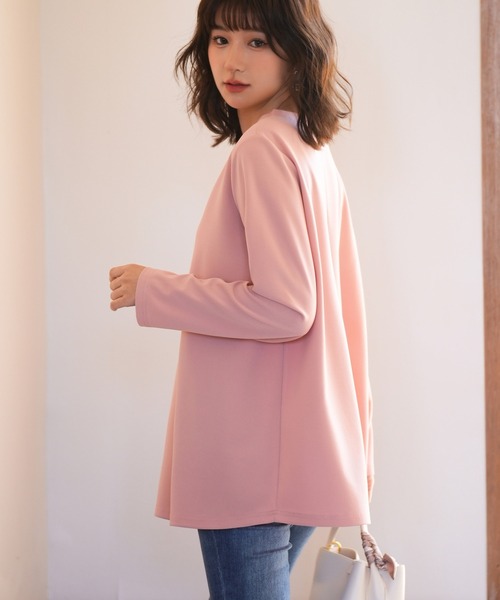 SAISON DE PAPILLON(セゾンドパピヨン)の「ゆったりシルエカットソートトップス(Tシャツ/カットソー・レディース・ホワイト/ネイビー/ピンク/ブラック/ベージュ・L/M/S)」の11枚目の写真