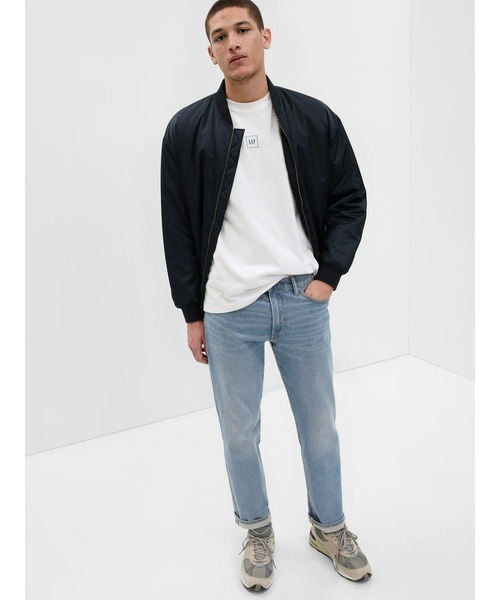 GAP(ギャップ)の「ウォッシュウェル ストレートデニム(デニムパンツ・メンズ・ライトインディゴブルー・28/30/31/32/33/32/32/30/30/30/34/32/29/30/36/32/32/32/31/30)」の4枚目の写真