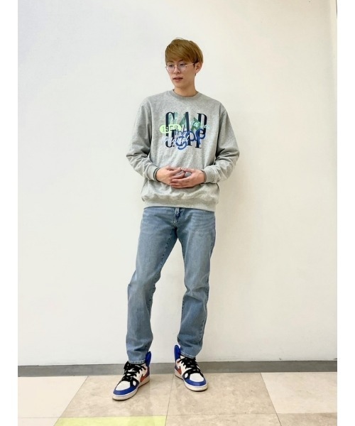 GAP(ギャップ)の「ウォッシュウェル ストレートデニム(デニムパンツ・メンズ・ライトインディゴブルー・28/30/31/32/33/32/32/30/30/30/34/32/29/30/36/32/32/32/31/30)」の8枚目の写真